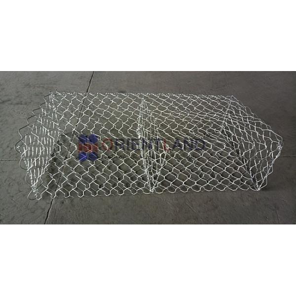 Woven Mesh Wire Gabion Basket Retaining Wall , Gabion Rock Wall Free Sample