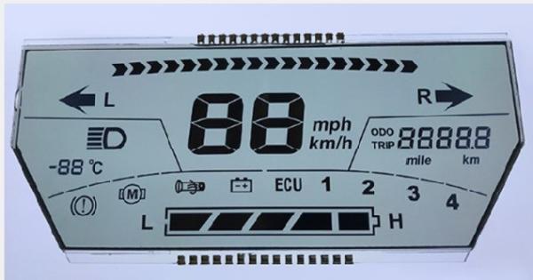 Seven Segment LCD Module TN 6 Digit LCD Display Blue Backlight