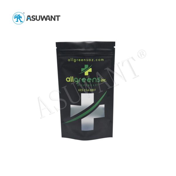 Молния Биодеградабле стоит вверх окно мешка для табака печенья ТХК КБД семени засорителя конопли