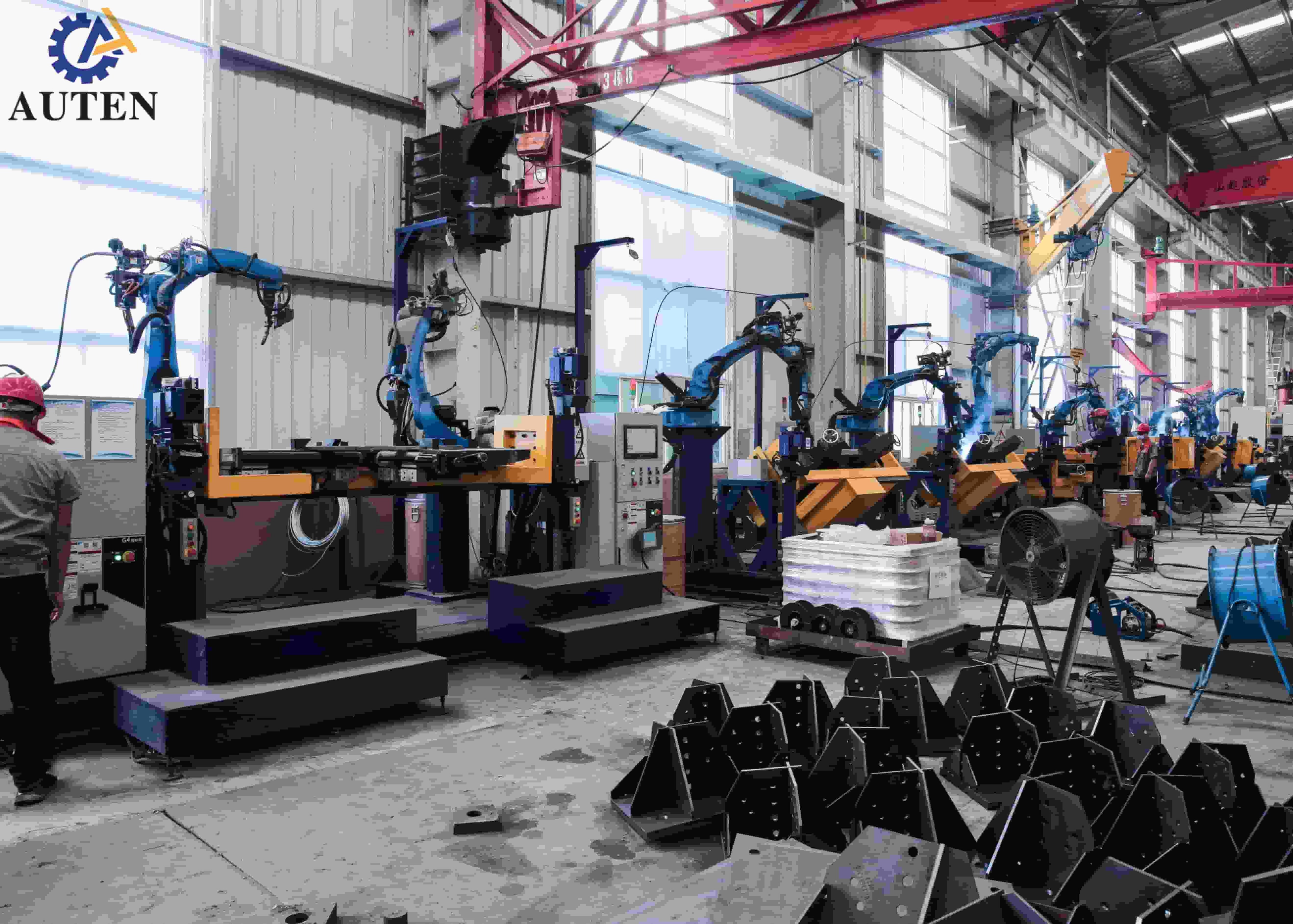 CNC Angle Punching Machine Dual Positioners 5 Axis Gantry Robot For Accurate Transmission Tower Welding