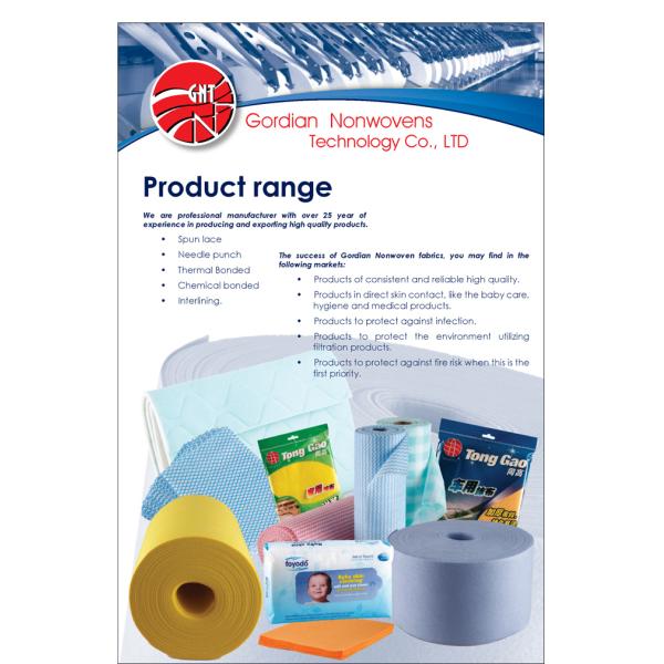 Antibacterial & Sanitary Wet Wipes Biodegradable Spunlace Non Woven Roll