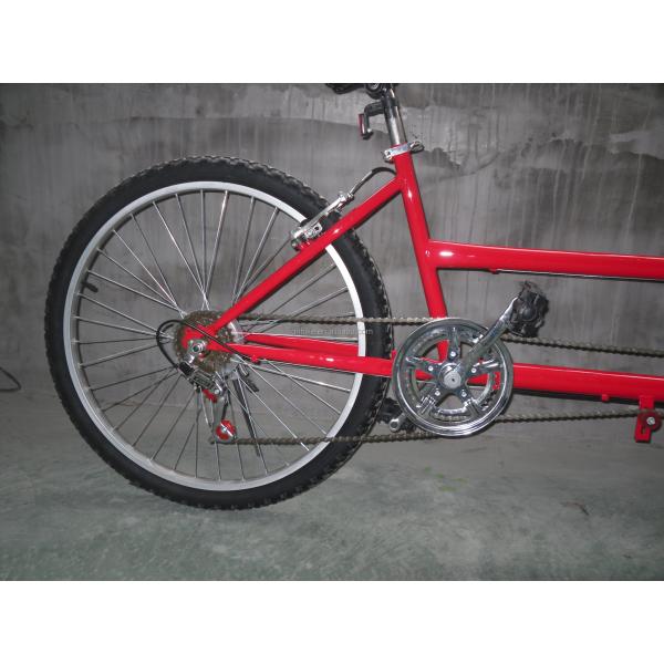 24inch Shimano 7 speeds OEM CE Steel tandem two people Bicycle with Fork Suspension