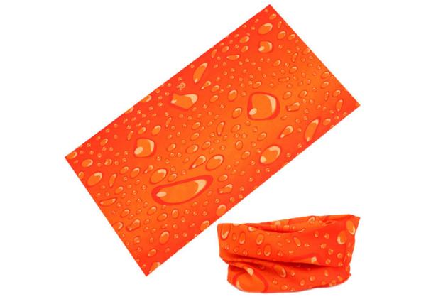 Soft Touch Fishing Neck Scarf Water Droplets Pattern Low Fiber Properties Absorb Sweat