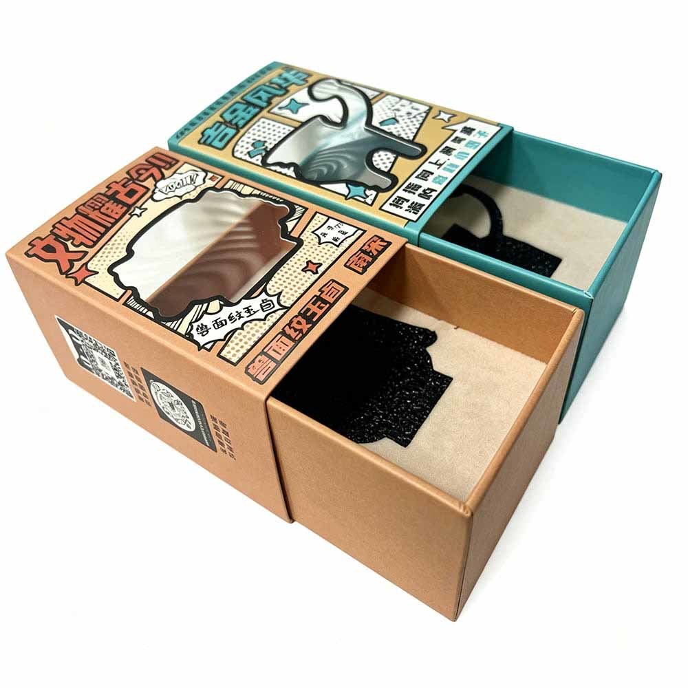 Luxury Custom Window Boxes Sleeve Display Structure Premium Gift Packaging