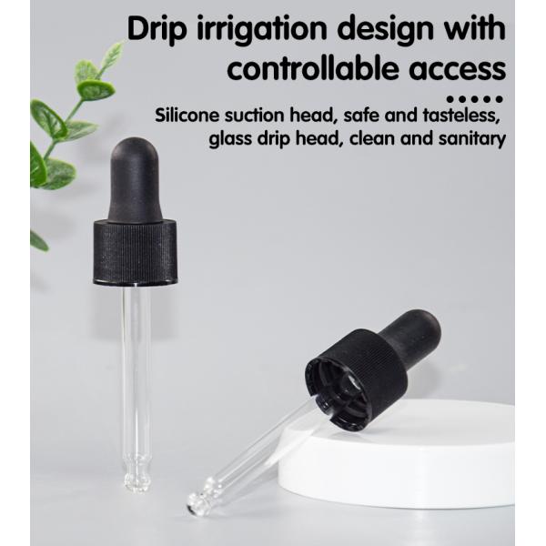 Botella de empaquetado del dropper de la esencia cosmética del ANIMAL DOMÉSTICO 20ml del color de Brown