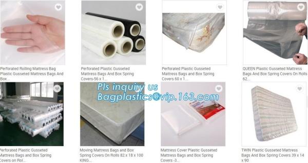 Jumbo Dustproof Plastic Mattress Cover, Durable Queen Size Plastic Mattress Cover for Storage, Anti-allergen waterproof