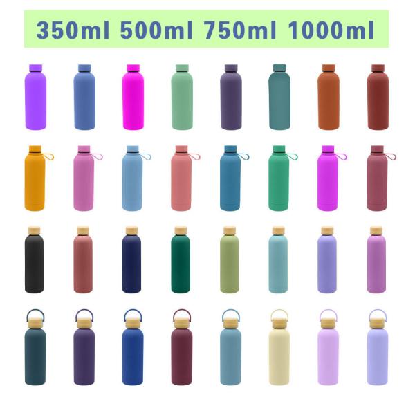 Double Layer Vacuum Insulated Thermos Cup Sports Drinking Bottle OEM  ODM