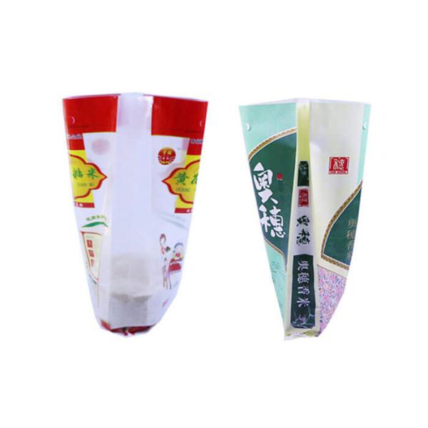 Recyclable Personalized Wheat Flour Bag , Durable Side Gusset Plastic Bags