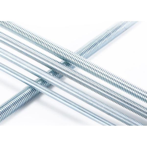 Industrial DIN975 Full Threaded Rod Fasteners , Carbon Steel Clear threads zinc planted