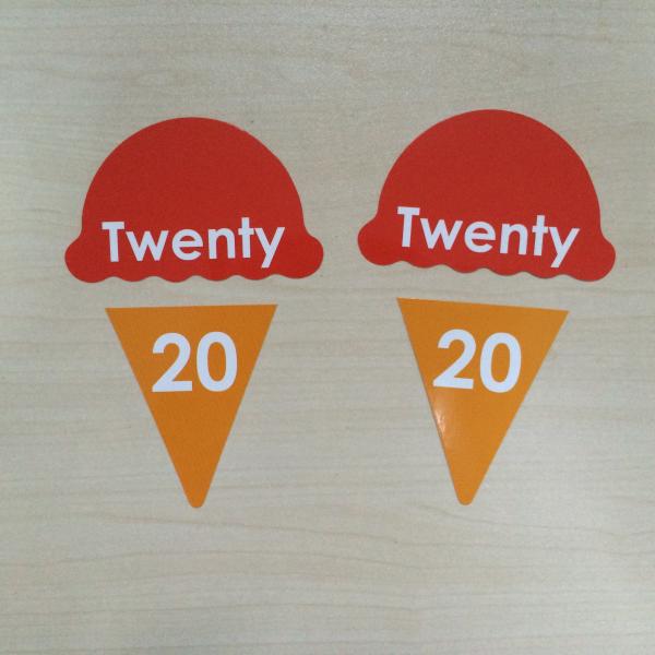 Die cut card printing, educational card printing, learning card printing, thick children learning card