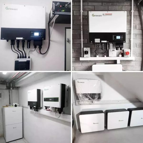 On-grid Solar Inverter Growatt 2 MPPTs Single Phase 7kW-10kW AC/DC Inverter for Home