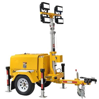 Diesel Light Tower Running Time 8hours Emergency Light Tower Trailer Mounted Light Towers