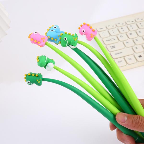 Cute Dinosaur Black Ink Pens,Cartoon Fun Kawaii Writing Gel Pens For Kids Office School Supplies,16pcs Set (Cute Dinosaur)