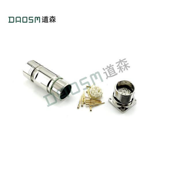 Circular Interface Panel Mount Connector With Gold Contact Plating Dependable