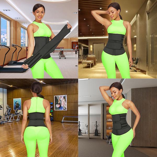 Unisex Detachable Double Belt Waist Cincher Trimmer for Women's Tummy Slimming XS-9XL
