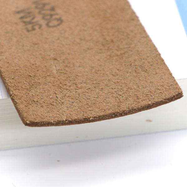 Brown Leather Patches For Clothes Printed With Color Tiger Head Logo 7cm×5cm