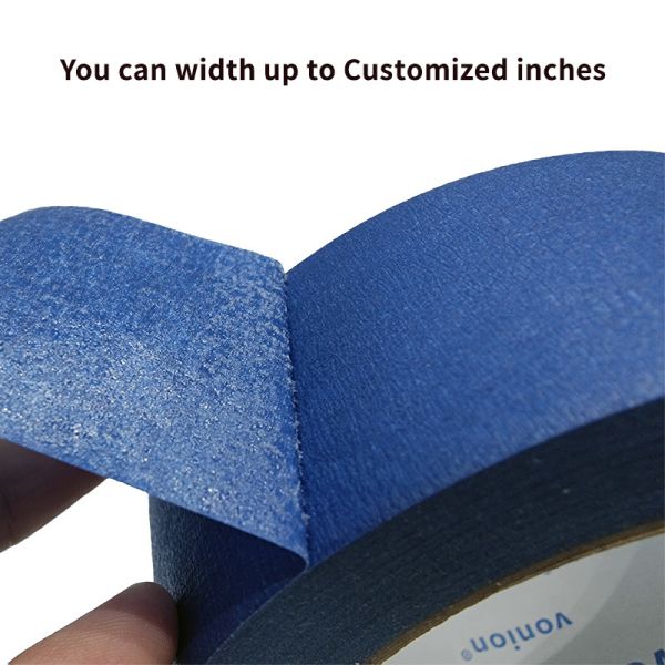 3 Inch Painter'S Crepe Masking Tape Rubber Based Adhesive black 25mmx100m
