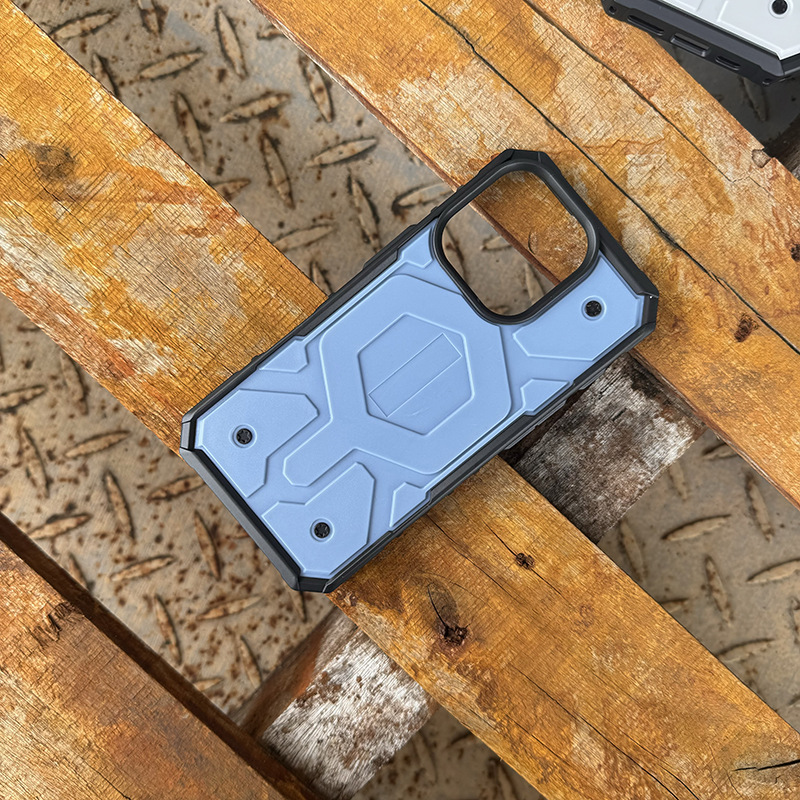 Pure Color New Adventure Series Anti-Shock Hard Style Mobile Phone Case for IPhone11 12 13 14 15 Pro Max Plus Street Fashion