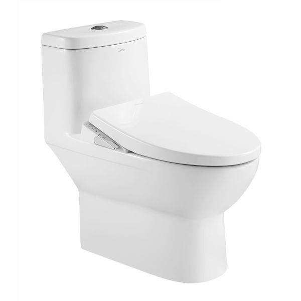 Arrow Remote Control Smart Toilet with Concealed Tank and 2-Year Warranty Modern One Piece Ceramic Toilet