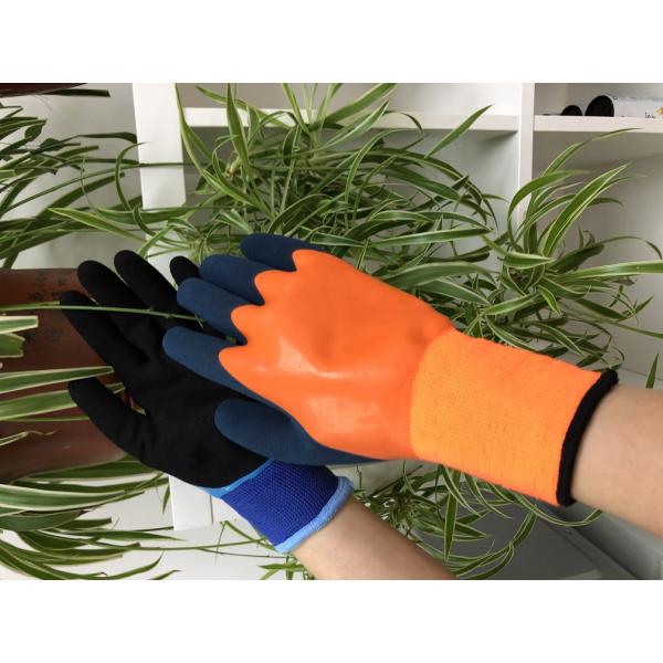 2132X guantes impermeables calientes cepillados de acrílico del trabajo la termal del punto 10G