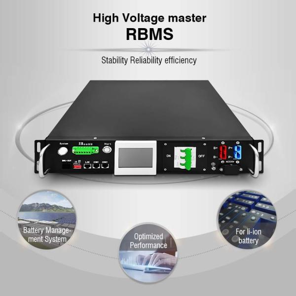 144V/45S high voltage BMS(HV BMS) 50 Amp 2U Battery Management System For Energy Storage