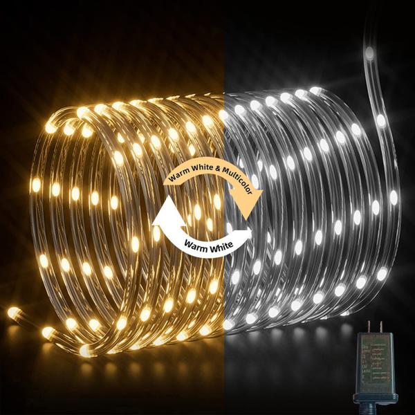 Double LED Leather Wire Tube Strip Lights IP67 Waterproof Remote Control