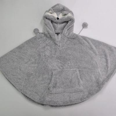 Hooded Fluffy Wearable Blanket Poncho Thick Throw Wrap Blanket