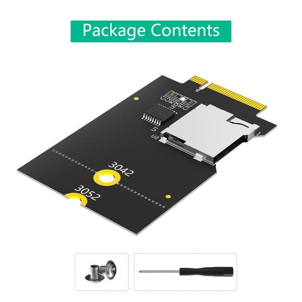 Micro SD Card TF SDHC SDXC To NGFF Ключ B Адаптер поддерживает шину USB, а не шину SATA
