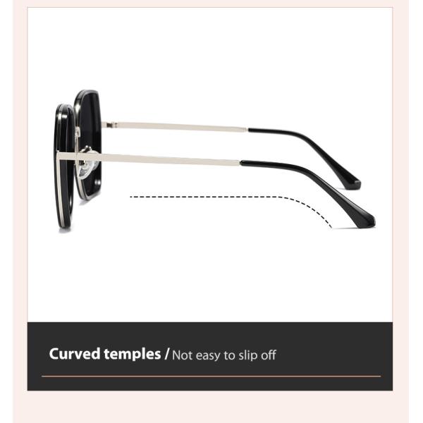 OEM объектива 23g поликарбоната больших солнечных очков рамки металла Unisex