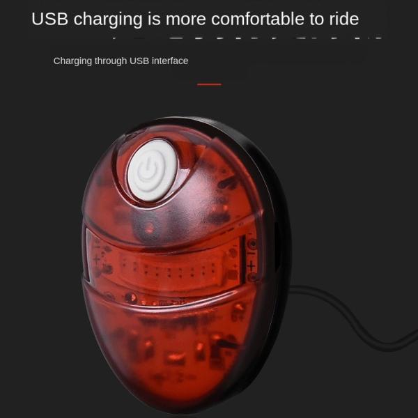 Night Riding Brake Induction LED Bicycle Light Children'S Usb Rechargeable Bicycle Tail Light