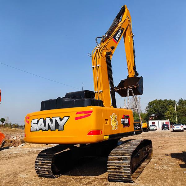 Hydraulic Used SANY SY235 Excavator 129kw Rated Power Middle Size Digger Original Version