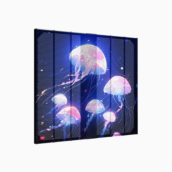 Transparent LED Display with 1920x1080 HD Resolution and 1500cd Brightness Touchscreen LED Grille Screen for Shopping