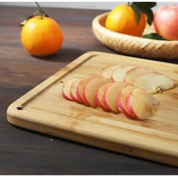 Plato de corte rectangular de madera personalizado para cortar verduras duraderas en la cocina