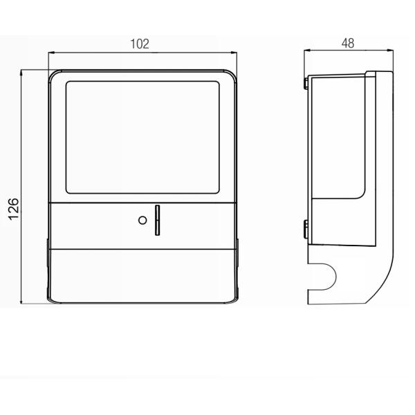 Medidor de energia ciclometrico DDS5558 120V 60hz Single Phase Electric sub meter