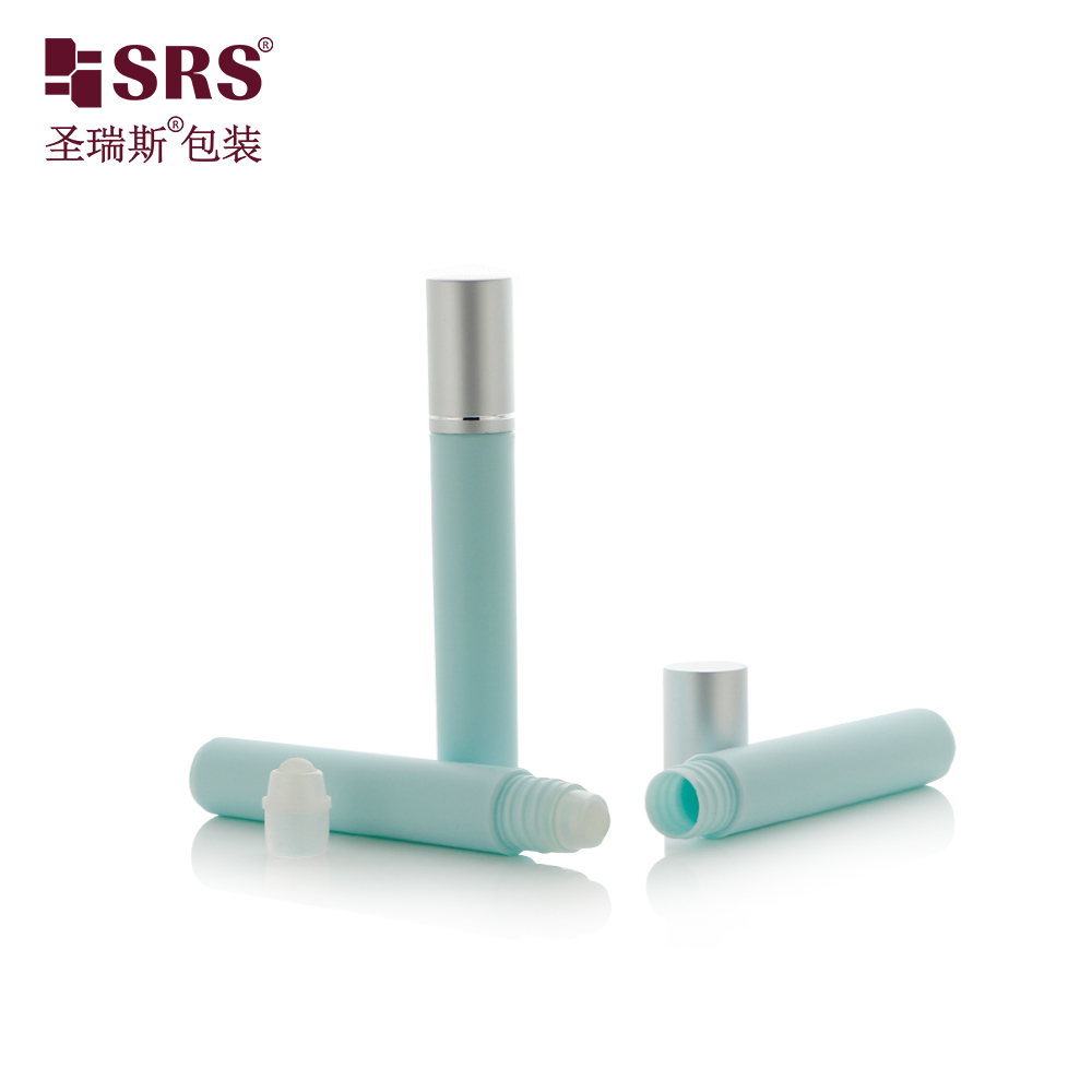 8ml Refillable Plastic Roll‑on Bottle Plastic Roller Ball Aluminum Cap Skincare Perfume Packaging Bottle
