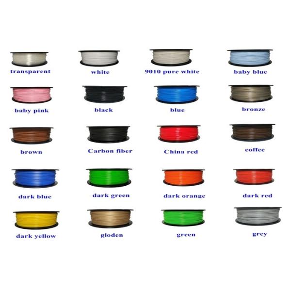 ABS Plastic Roll 1kg 2.2lb Spool 1.75mm / 2.85mm / 3mm 3d Printer Plastic Material