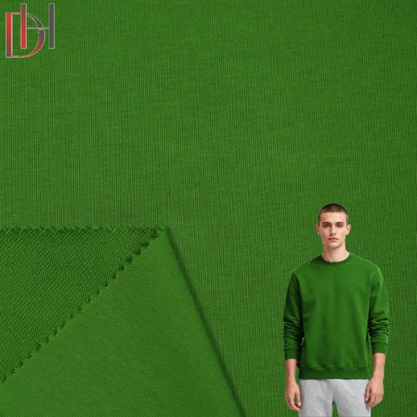 Customizable Knitted Hooded Shirt Soft Poly Cotton Sweatshirt Fabric with Good Service
