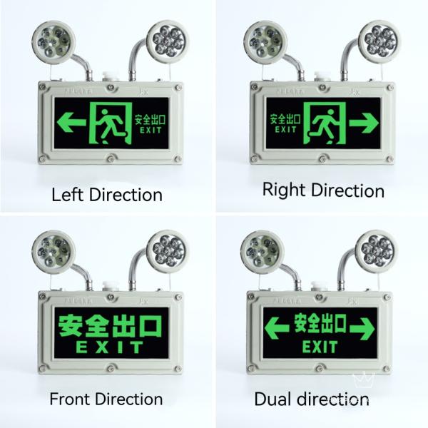 Double Head 2*5W Explosion-proof Emergency Light for Fireproof Chemical Evacuation