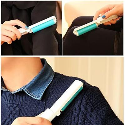 18.7cm Mini Plastic Carpet Clothes Hair Remover Roller Brush For Cat Dog