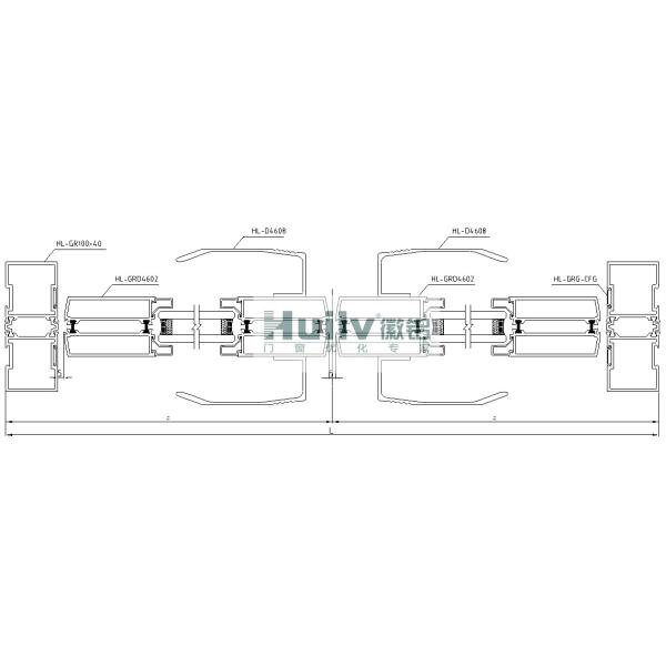 Springdoor Thermal Break Aluminum Door Profile Frame Extrusions