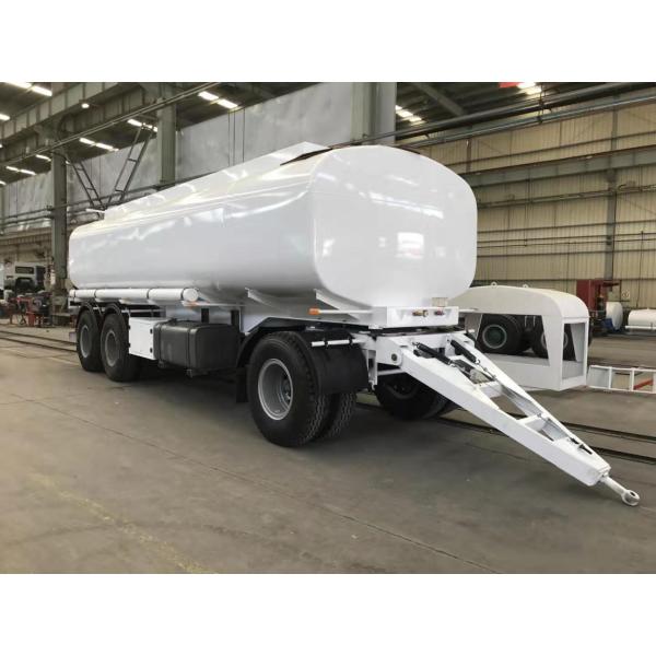 Three Axles Fuel Tanker Full Heavy Duty Semi Trailers Mechanical Suspension
