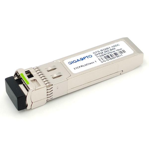 SFP28 25GBASE Bidirectional SFP Module 1330nm TX 1270nm RX 10km Simplex LC SMF DOM