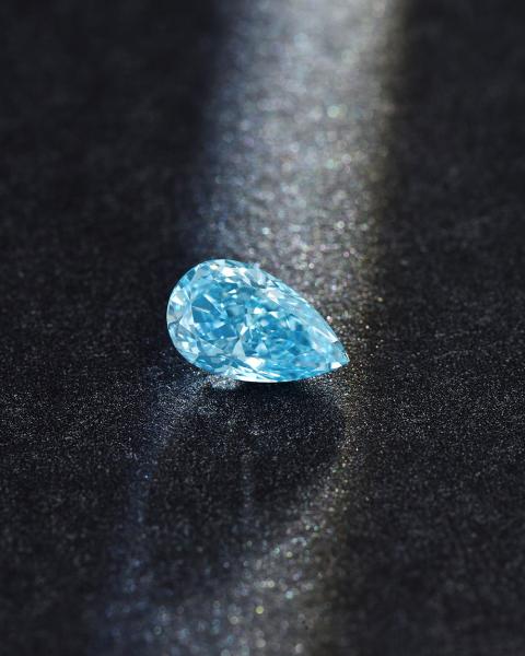 10 Mohs Pear Loose Diamantes azuis cultivados em laboratório 1.0ct-1.8ct Certificado IGI