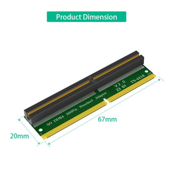 Laptop SO-DIMM Memória RAM DDR4 260Pin Slot para Desktop DDR4 DIMM Adaptador Cartão de Proteção de Teste