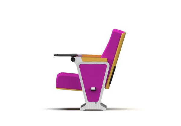 TUV Commercial Theater Seating Wooden Folding Auditorium Chair With Writing Pad