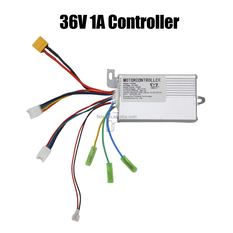 36V 1A Electric Scooter Controller with Aluminum Alloy Housing Motor Driver Board Replacement Part
