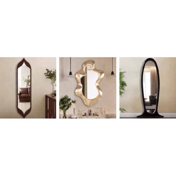 New Arrival Living Room Bedroom Decorations Full Body Aesthetic Irregular Mirror Rabbit Plush Full Body Mirror