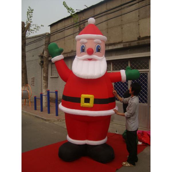2023 Giant Cartoon Christmas Outdoor Inflatable Santa Claus For Outdoor Decoration