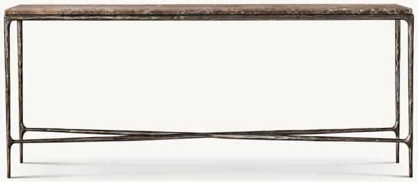 Bedroom Functional Console Table Furniture With Stainless Steel And Glass Top