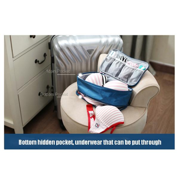 Women Travel Toiletry Wash Bag , Underwear Travel Organizer For Cosmetic